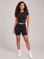 Rowena - Tweedelige set met T-shirt en elastische short