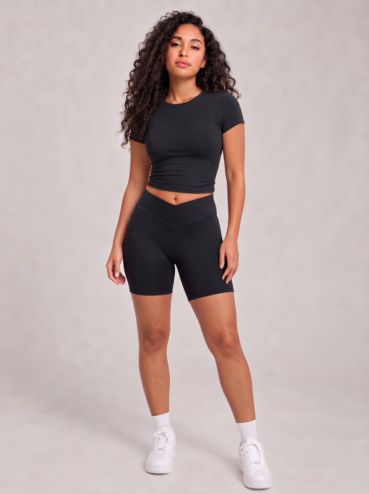 Rowena - Tweedelige set met T-shirt en elastische short