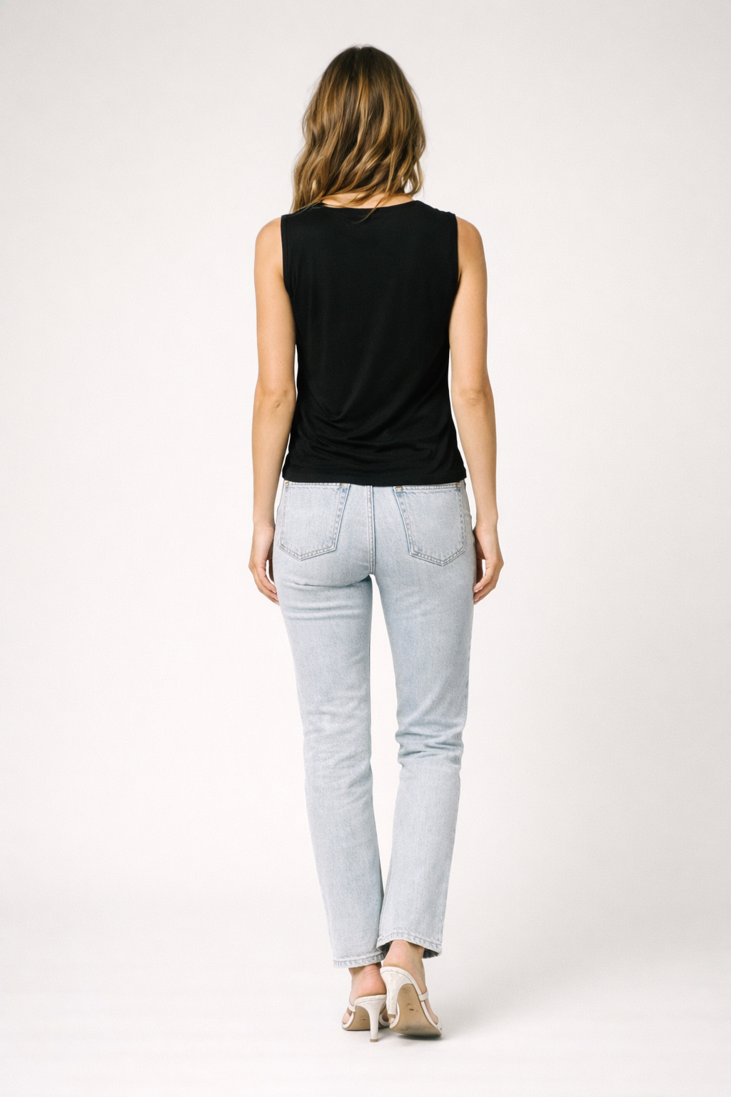 Dianne – Zwarte Dames Top Met Plooidetails