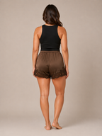 Piroska - Dames Short Met Kantdetails
