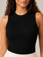 Paige - Dames Slim Fit Tanktop Met Subtiel Reliëf