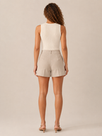 Paige - Dames Slim Fit Tanktop Met Subtiel Reliëf