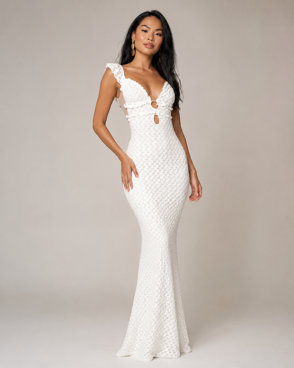 Margaux - Strapless Maxi-jurk met Pailletten en Kokerrok