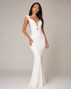 Margaux - Strapless Maxi-jurk met Pailletten en Kokerrok