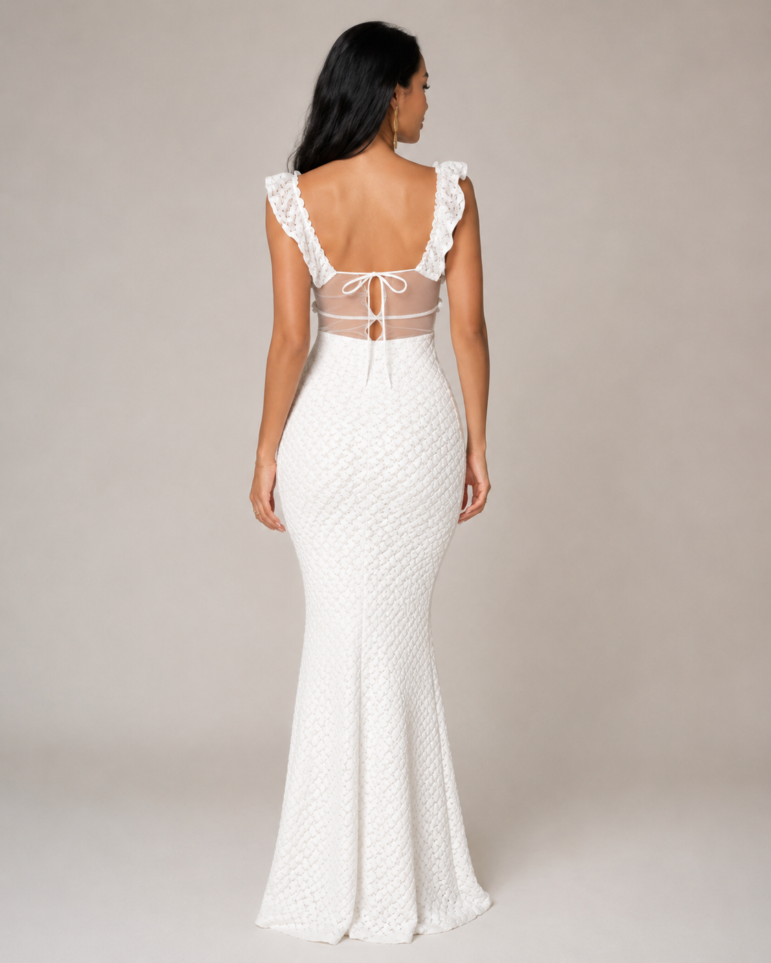 Margaux - Strapless Maxi-jurk met Pailletten en Kokerrok
