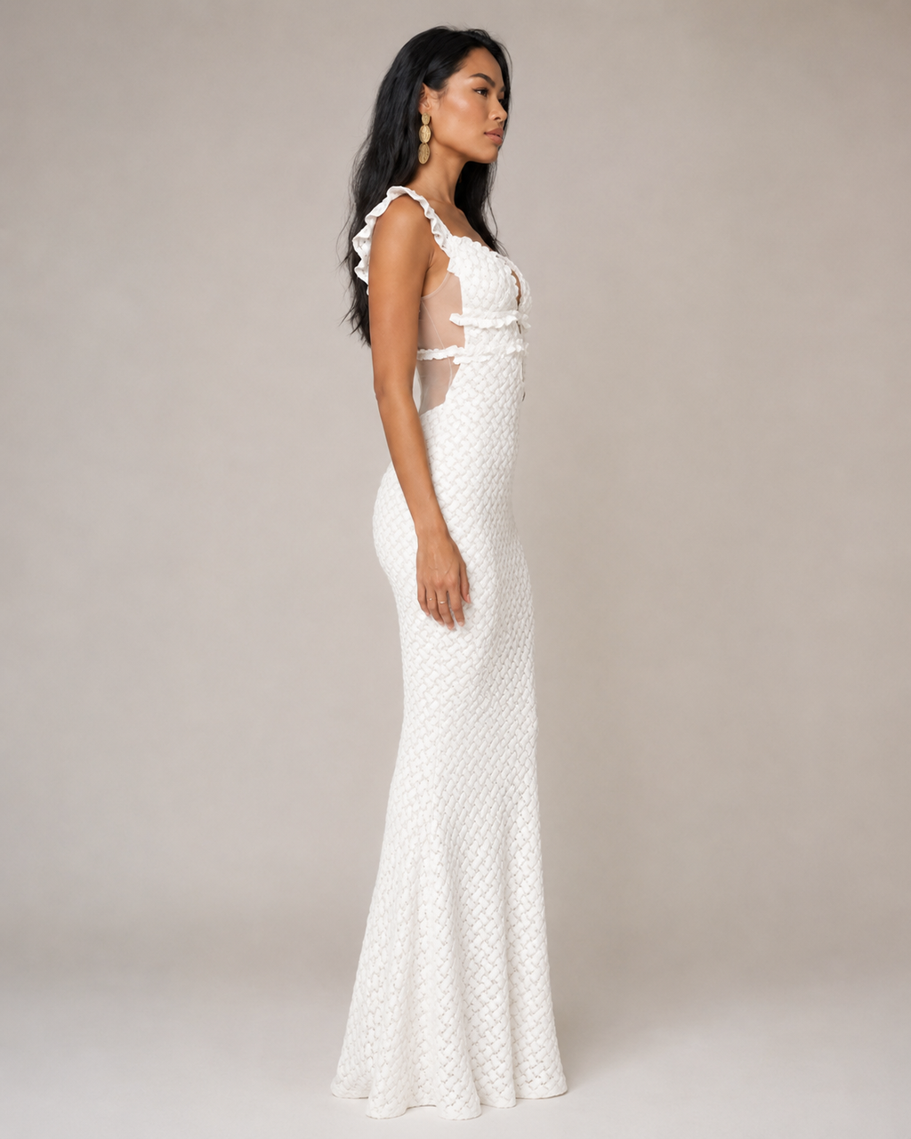 Margaux - Strapless Maxi-jurk met Pailletten en Kokerrok