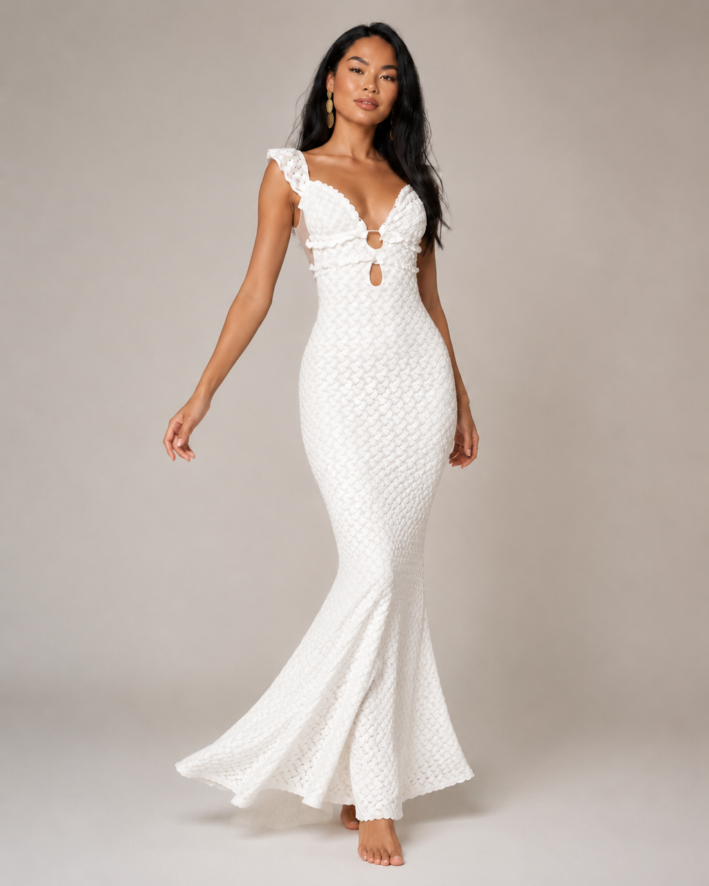 Margaux - Strapless Maxi-jurk met Pailletten en Kokerrok