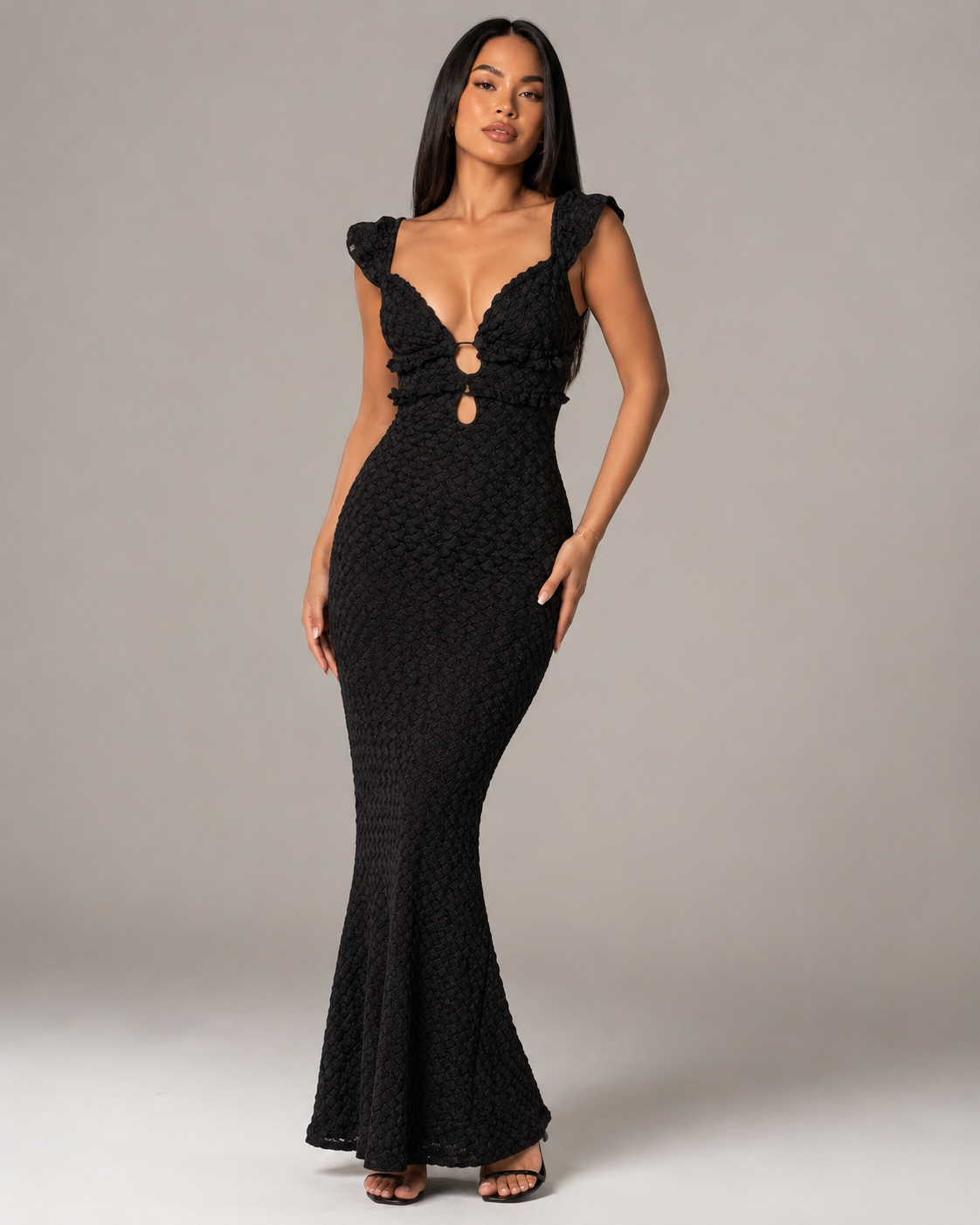 Margaux - Strapless Maxi-jurk met Pailletten en Kokerrok