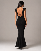 Margaux - Strapless Maxi-jurk met Pailletten en Kokerrok
