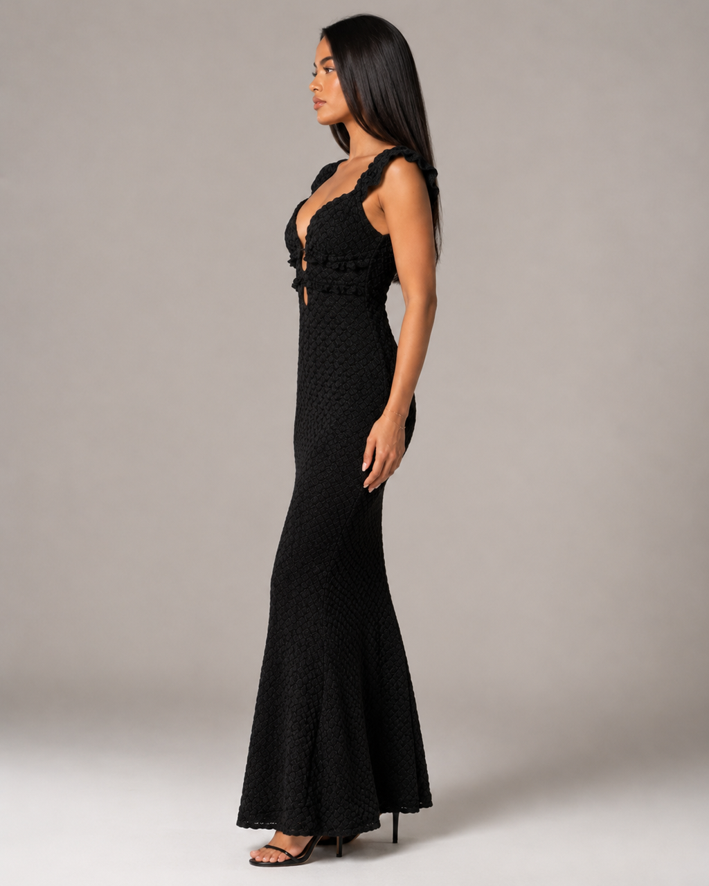 Margaux - Strapless Maxi-jurk met Pailletten en Kokerrok