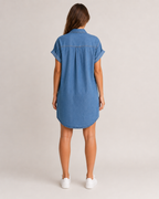 Héline - Denim Jurk Met Flatterende Pasvorm