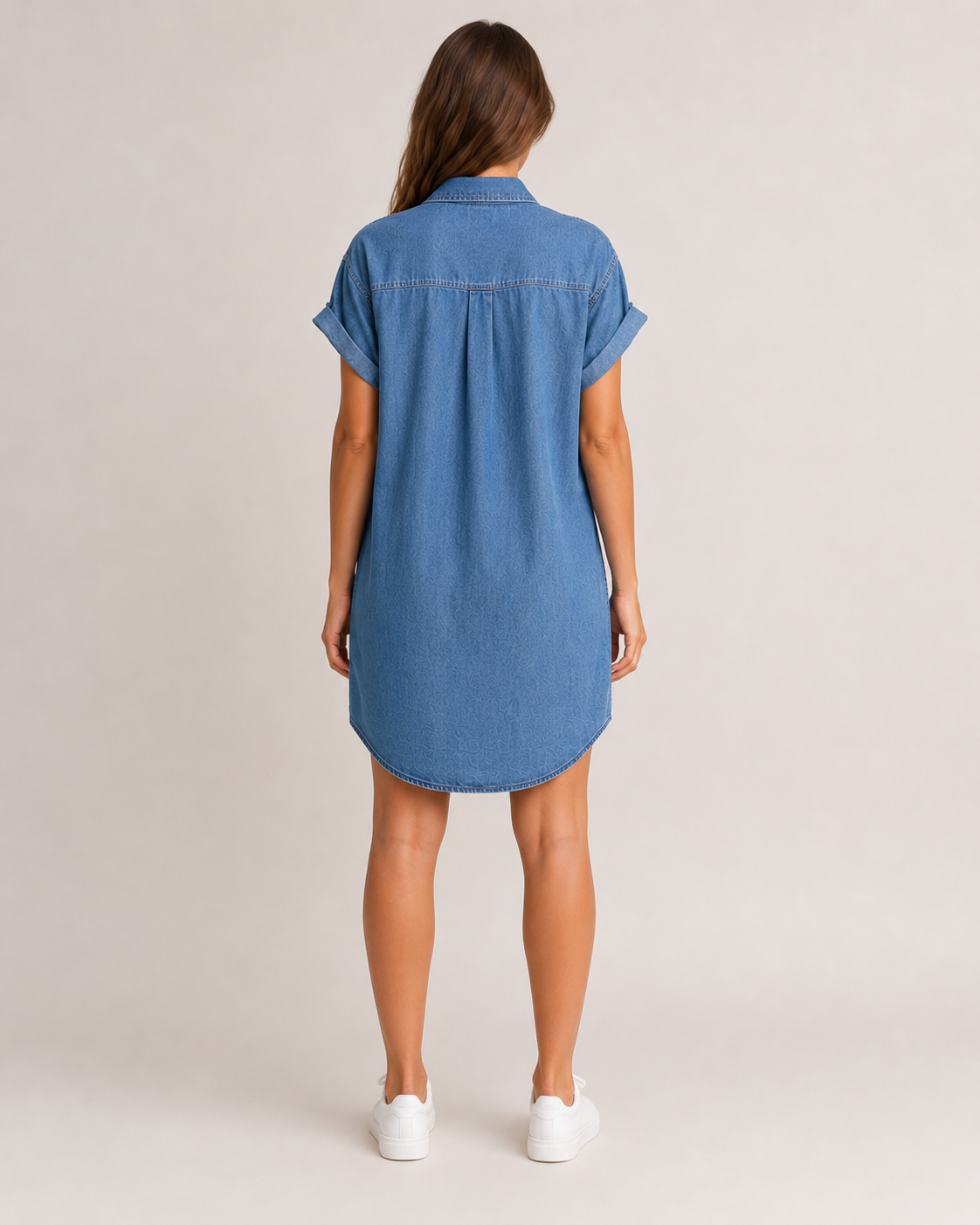 Héline - Denim Jurk Met Flatterende Pasvorm