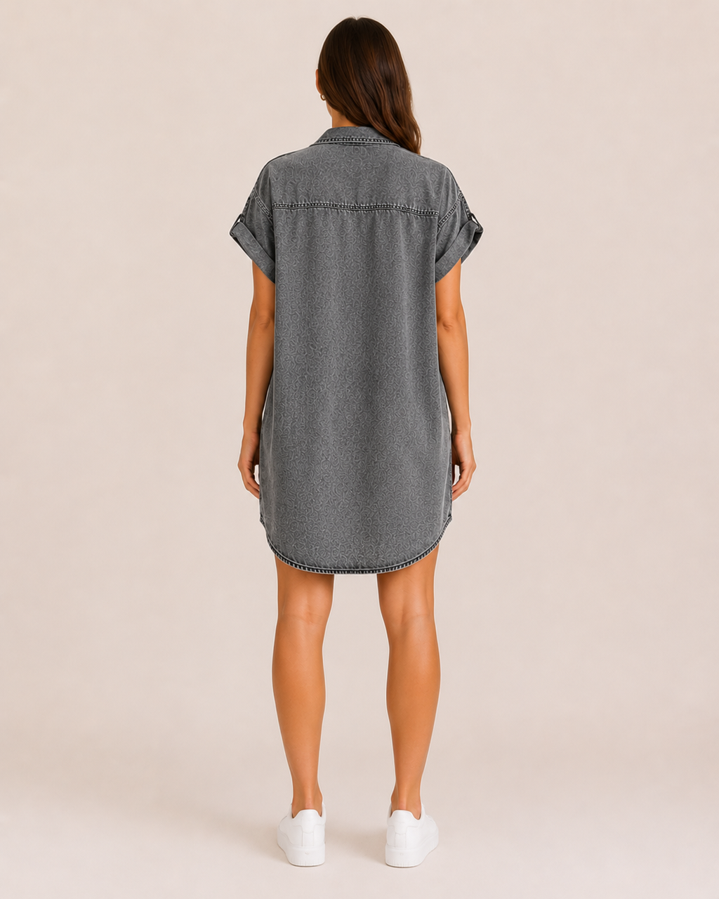 Héline - Denim Jurk Met Flatterende Pasvorm