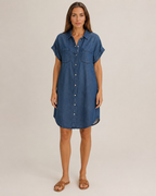 Héline - Denim Jurk Met Flatterende Pasvorm