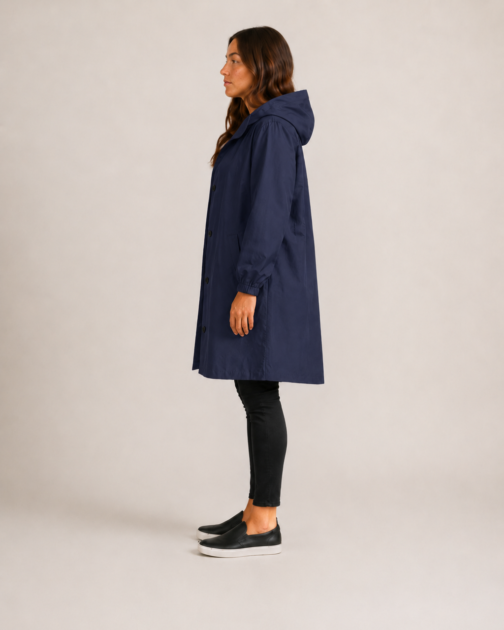 Hannelore - Waterdichte Dames Trenchcoat Met Afneembare Capuchon En Tailleband