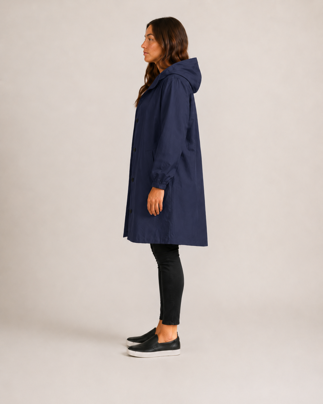 Hannelore - Waterdichte Dames Trenchcoat Met Afneembare Capuchon En Tailleband
