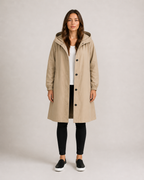Hannelore - Waterdichte Dames Trenchcoat Met Afneembare Capuchon En Tailleband