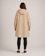 Hannelore - Waterdichte Dames Trenchcoat Met Afneembare Capuchon En Tailleband
