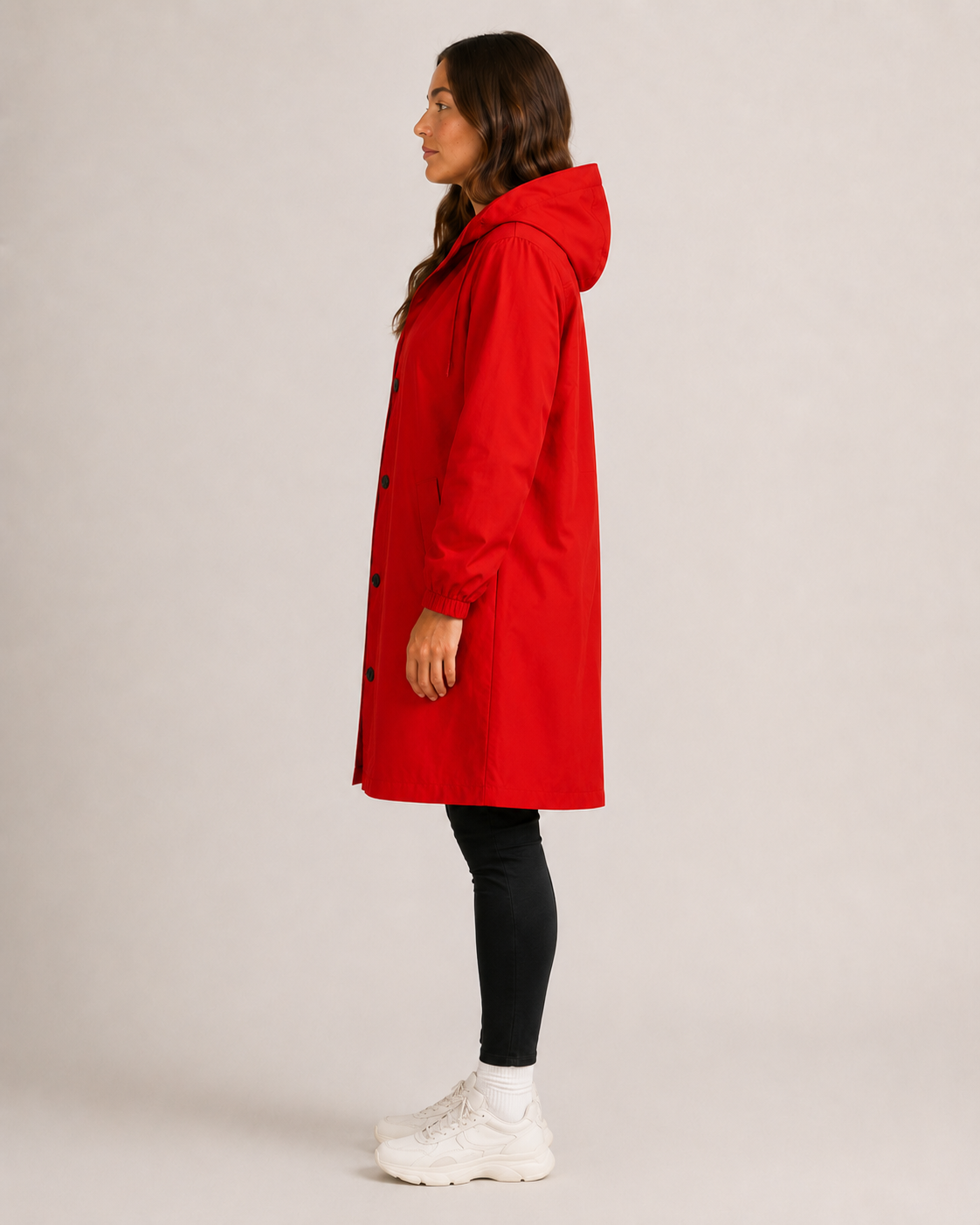 Hannelore - Waterdichte Dames Trenchcoat Met Afneembare Capuchon En Tailleband