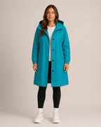 Hannelore - Waterdichte Dames Trenchcoat Met Afneembare Capuchon En Tailleband