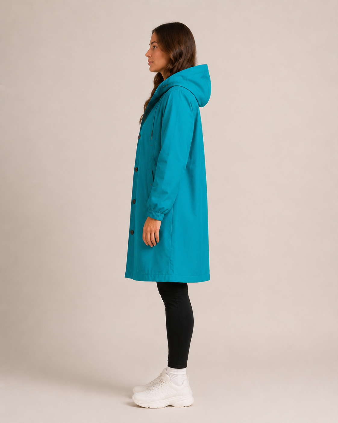 Hannelore - Waterdichte Dames Trenchcoat Met Afneembare Capuchon En Tailleband