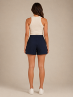 Pierina - Dames High-waist Bermuda Short Met Retro Pasvorm