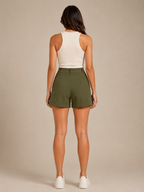 Pierina - Dames High-waist Bermuda Short Met Retro Pasvorm