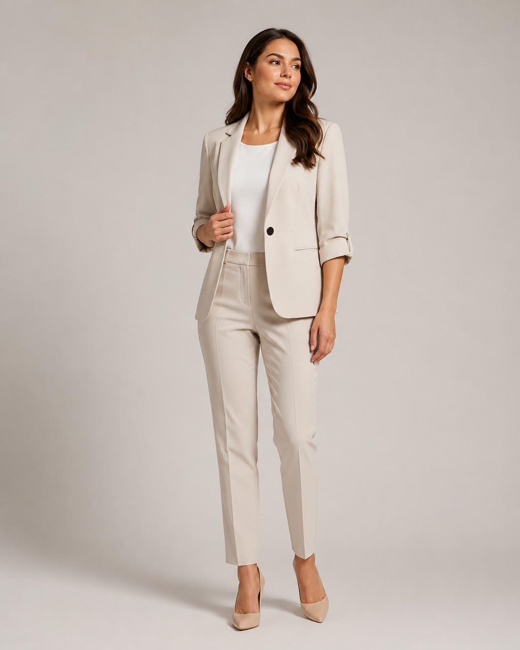 Nadine - Damespak met Blazer en Rechte Broek