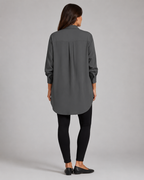 Nynke - Oversized Katoenen Blouse met Klassieke Kraag