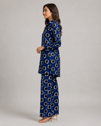 Naomi - Tweedelige Set met Vintage Print en Elastische Taille