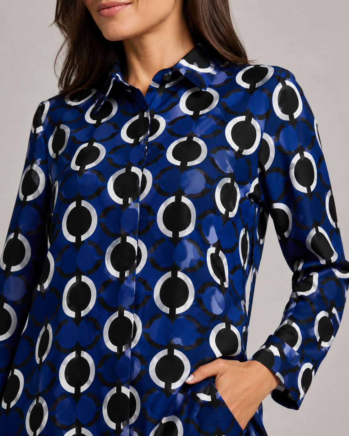 Naomi - Tweedelige Set met Vintage Print en Elastische Taille