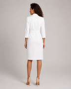 Nadia - Midi-jurk met Ceintuur en Lange Mouwen