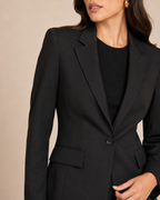 Nathalie - Tweedelig Damespak met Getailleerde Blazer en Rechte Broek