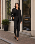 Nathalie - Tweedelig Damespak met Getailleerde Blazer en Rechte Broek