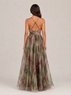 Nele - Maxi-jurk met Bloemenprint en Verstelbare Rugsluiting