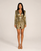 Faela - Gouden Mini-jurk
