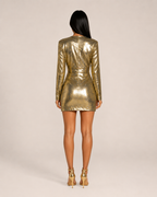 Faela - Gouden Mini-jurk