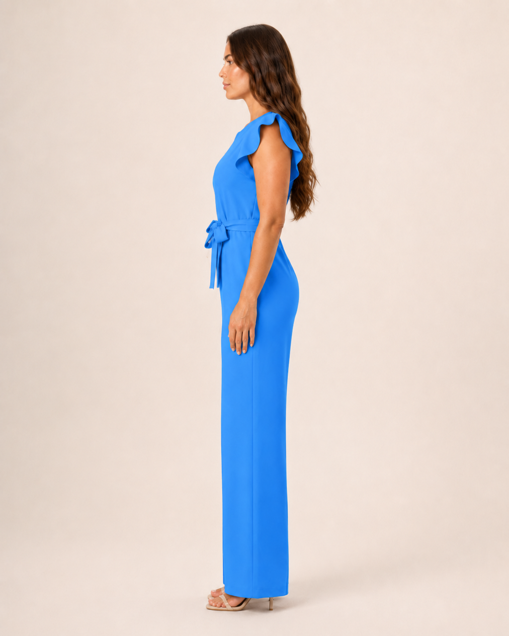 Hélisse - Dames Jumpsuit Met Wijde Pijpen En Vlindermouwen