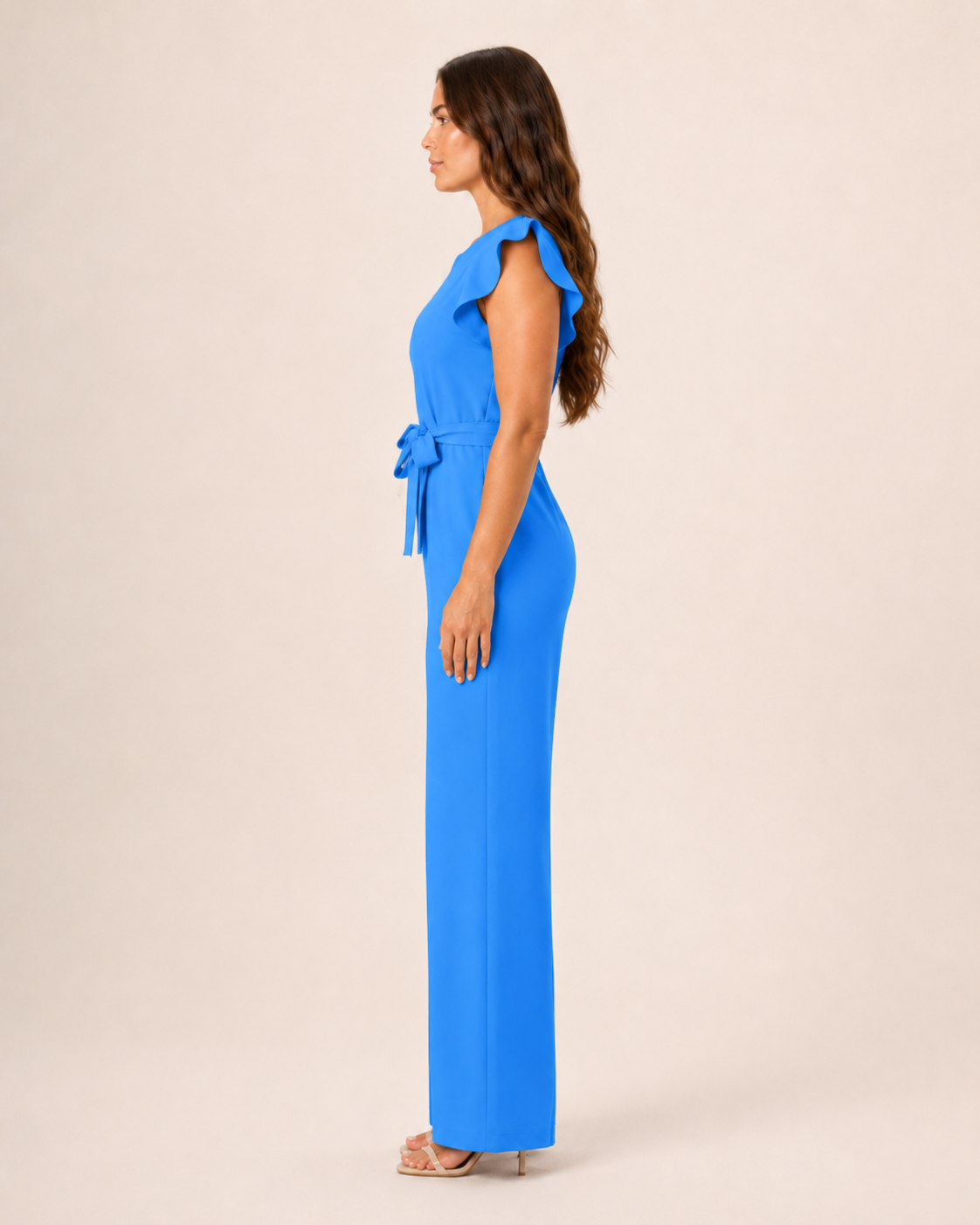 Hélisse - Dames Jumpsuit Met Wijde Pijpen En Vlindermouwen