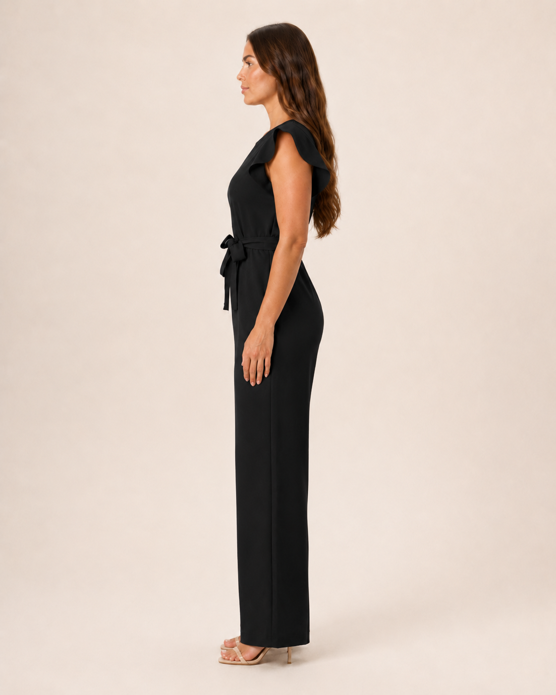 Hélisse - Dames Jumpsuit Met Wijde Pijpen En Vlindermouwen