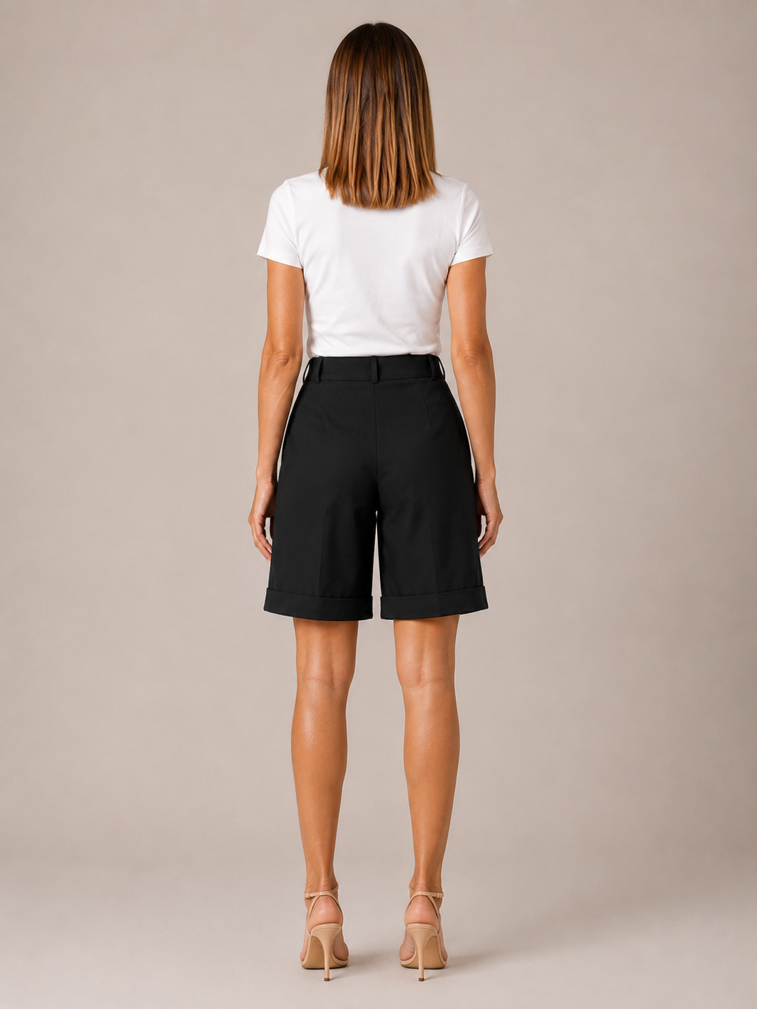 Pavona - Dames wide-fit short met elastische taille