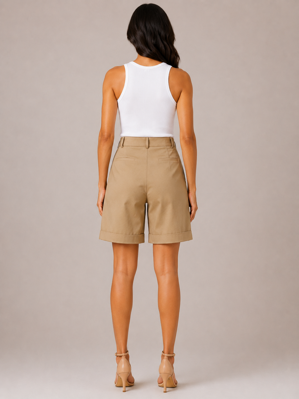Pavona - Dames wide-fit short met elastische taille
