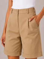 Pavona - Dames wide-fit short met elastische taille