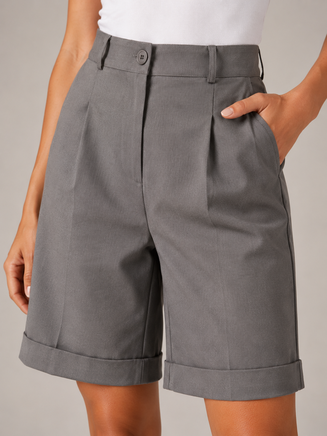 Pavona - Dames wide-fit short met elastische taille