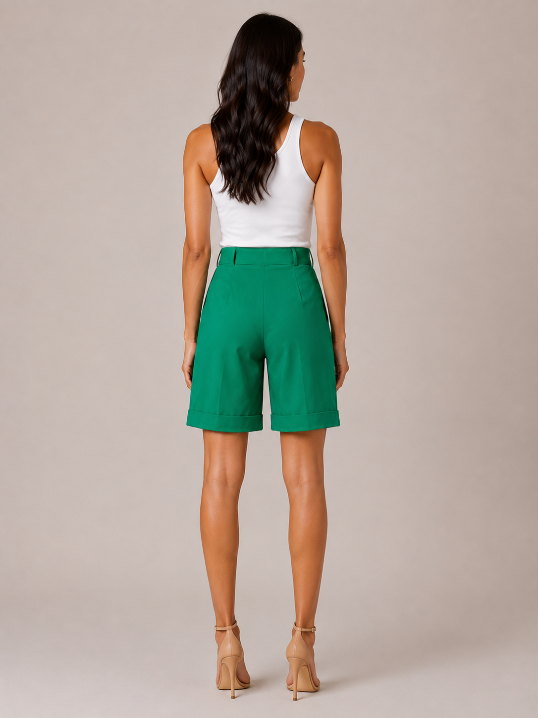 Pavona - Dames wide-fit short met elastische taille