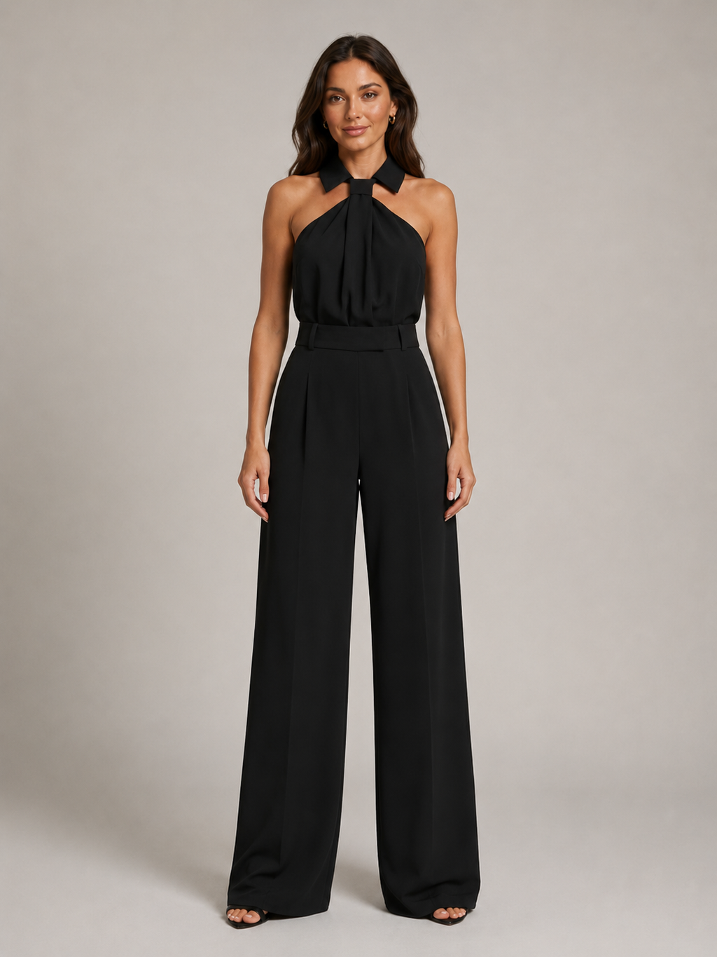 Noralie - Jumpsuit met Halterhals en Palazzo Broek