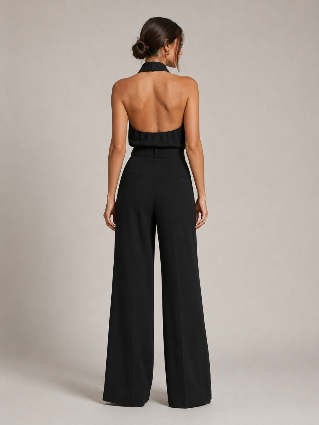 Noralie - Jumpsuit met Halterhals en Palazzo Broek
