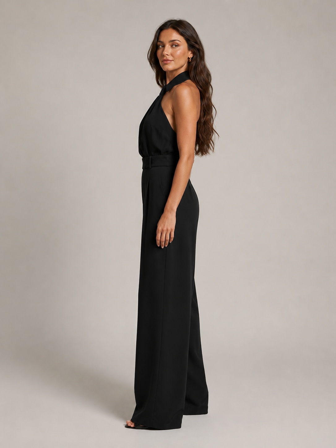 Noralie - Jumpsuit met Halterhals en Palazzo Broek