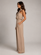 Noralie - Jumpsuit met Halterhals en Palazzo Broek