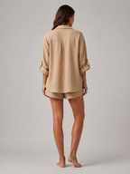 Nancy - Katoenen Set met Blouse en Short